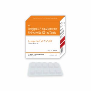 Linaprove – M 2.5/1000 – Linagliptin 2.5 Mg + Metformin Hydrochloride IP 1000 Mg