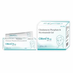 Cliford (N Gel - Clindamycin 1% w/w + Nicotinamide 4% w/w) exporter and bulk supplier from India – Derma Range medicines
