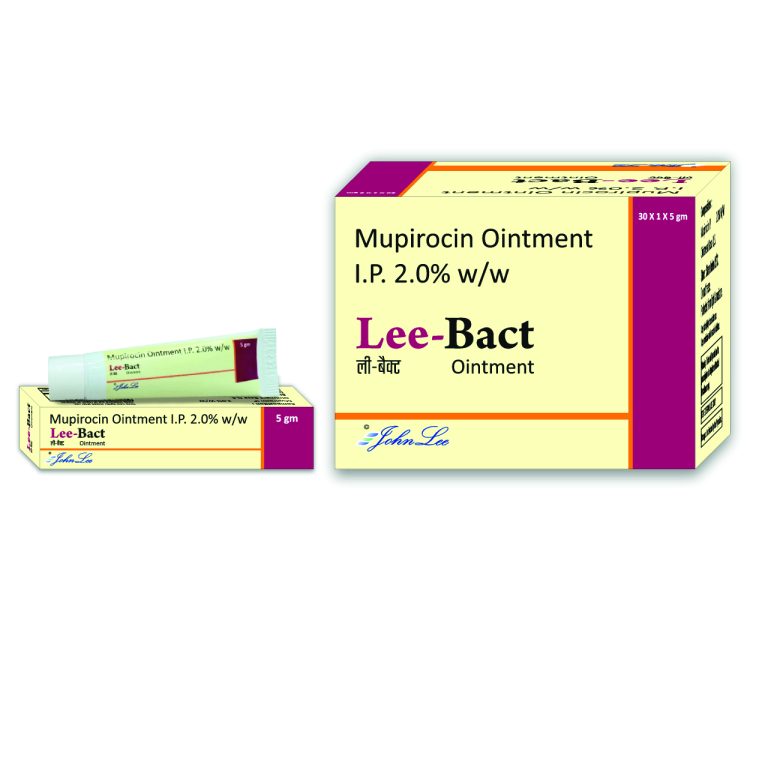 Lee (Bact Oint. – Mupirocin IP 2.0% w/w) exporter and bulk supplier from India – Derma Range medicines