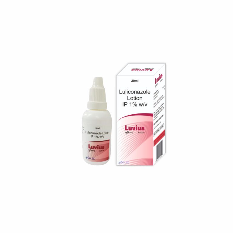 Luvius Lotion (Luliconazole 1% w/v) exporter and bulk supplier from India – Derma Range medicines