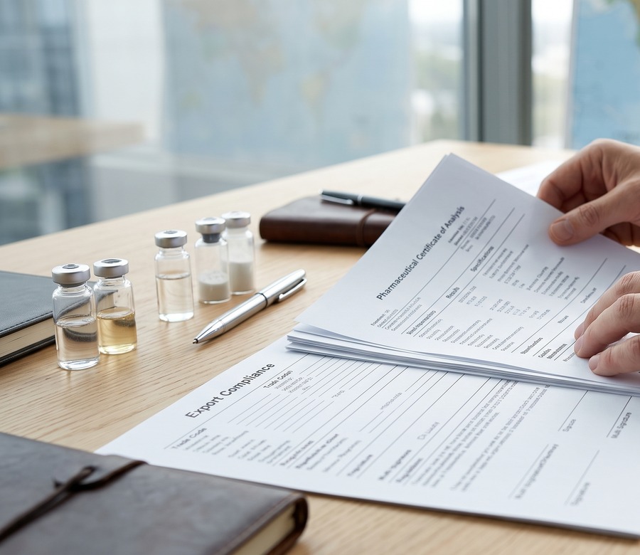 Export compliance documents for Indian pharma exporters