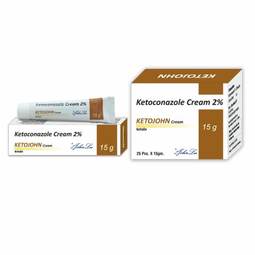 Ketoconazole Cream 2% w/w tube - Ketojohn-2 antifungal cream manufactured and exported from India