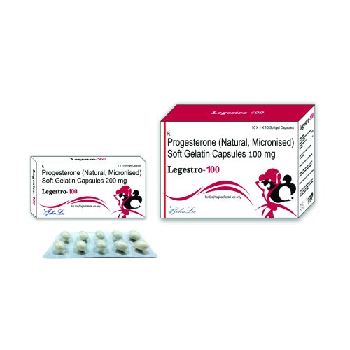 Legestro-100 – Progesterone IP 100 Mg (Natural, Micronised)